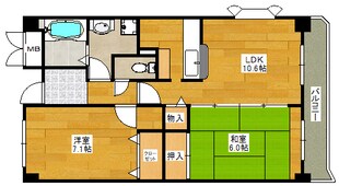 ウェルメゾン江坂の物件間取画像